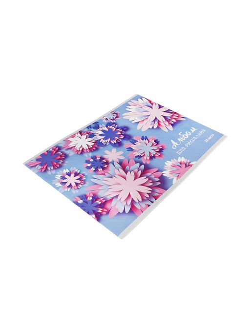 Цена за 5 шт. Альбом для рисования Calligrata «Орнамент» А4, 24 листа на скрепке, обложка мелованный картон, блок 100 г/м²