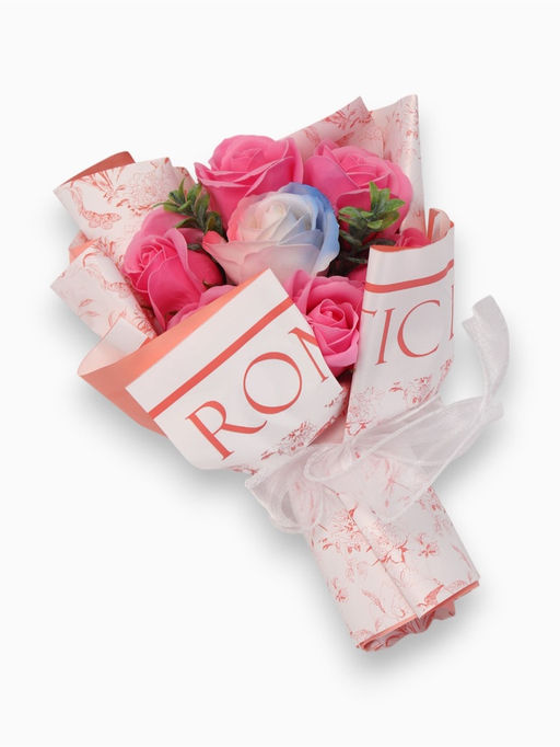 Букет из 6 розовых роз и 1 дизайнерской розы - SB BEAUTY фото 4