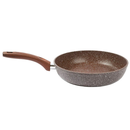 Сковорода алюминиевая 26 см с индукционным дном, а/п, коричневый гранит (R-6626) /Rashel/  фото 2