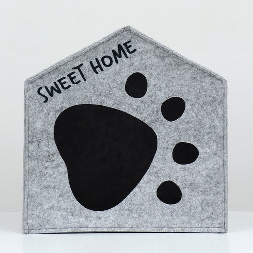 Домик для животных из войлока Будка Лапа Джентельмена, 37 х 37 х 37 см - Simaland фото 2