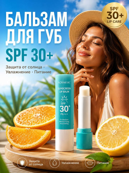 Бальзам для губ с SPF30 - Karendar фото 2
