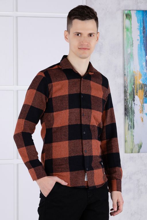 рубашка 
 17.Kimmens-KAHVE  фото 3