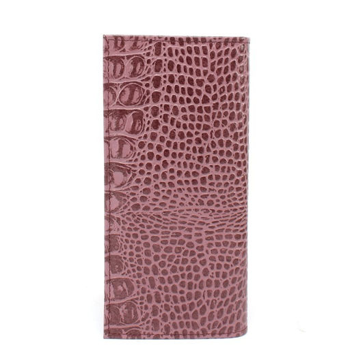 Портмоне женское Croco-ПР-965 натуральная кожа 3 отд, 10 карм, ирис кайман (252) 265466  фото 2