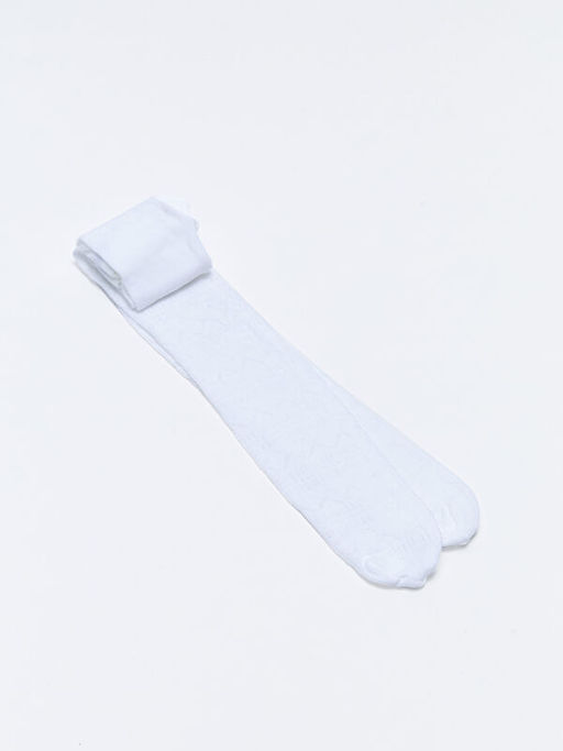 Kendinden Desenli K?z Bebek K?lotlu ?orap