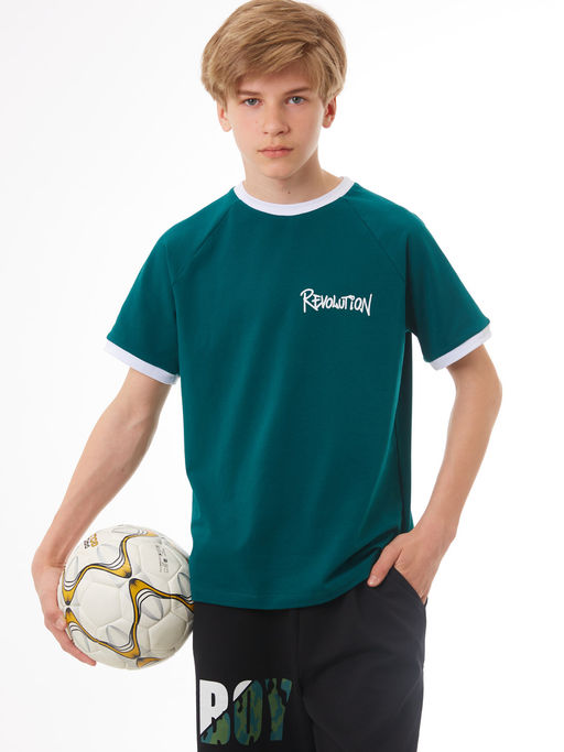 Футболка темный изумруд 231161404а - Nota bene фото 5