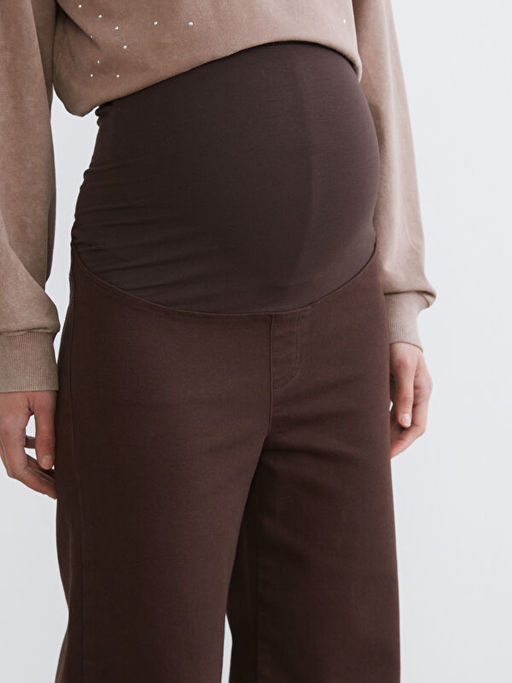 Kar?n Panelli Wideleg Hamile Jean Pantolon