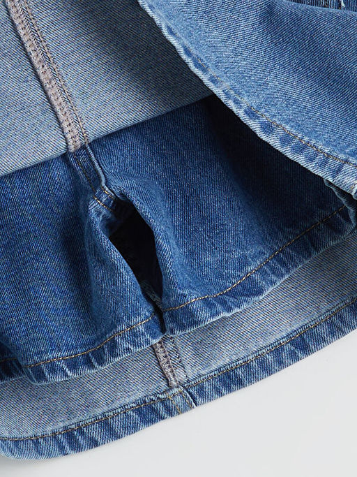 Basic K?z ?ocuk Jean ?ort Etek