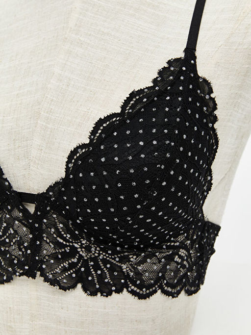 Balensiz Dolgusuz Desenli Bralet