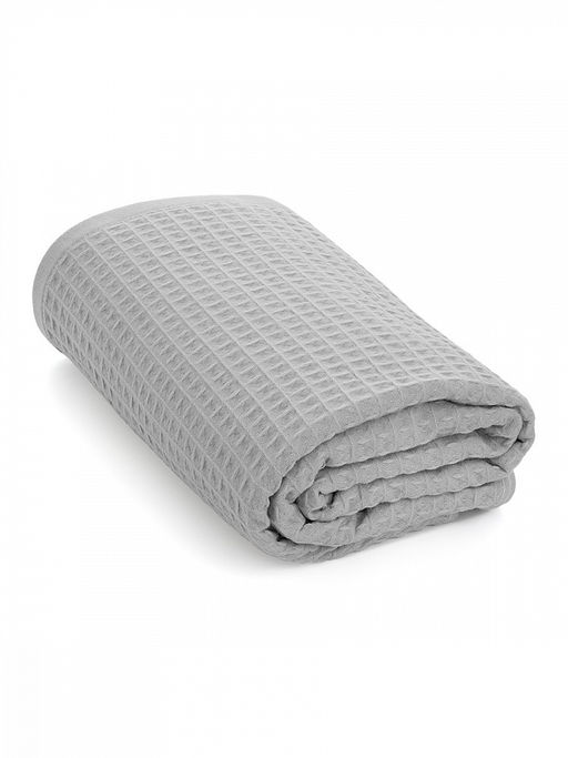 Полотенце для тела 90x150 светло-серый вафельное полотно