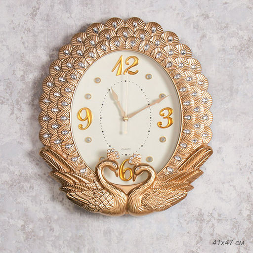 Часы настенные Павлины 41х47 см / 4514ZT /уп 12/ золото - Галеонтрейд фото 8