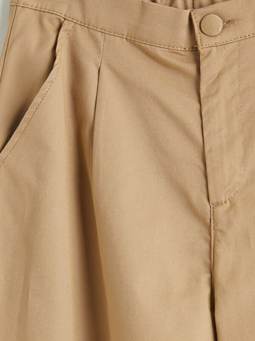 Mom Fit K?z ?ocuk Pileli Pantolon