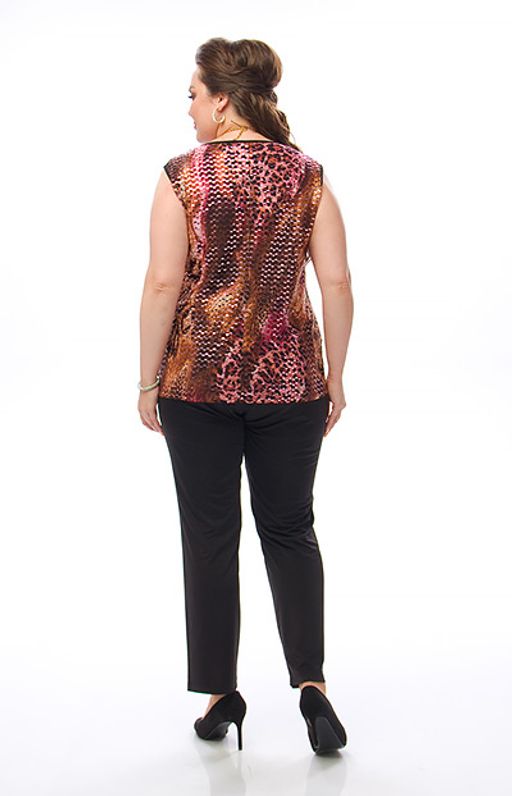 Великолепная блузка  без рукавов из шикарного трикотажа с пайетками - Ckc collections фото 3