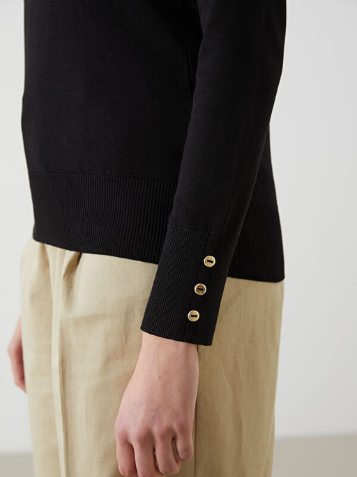 Bisiklet Yaka Kad?n Triko Kazak