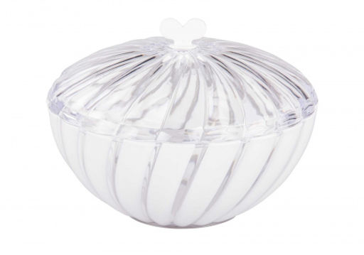 Цена за 2 шт. Сахарница "Грация" 0,8л (с крышкой)(белый) М6351