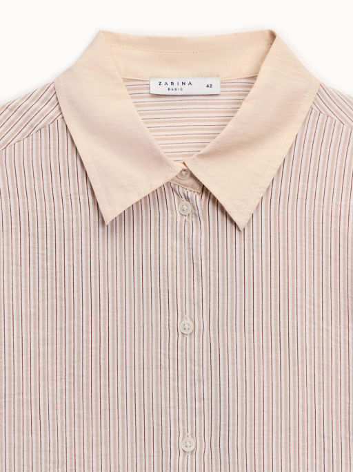 Блуза в полоску из вискозы ZR2608012004-236 / Zarina