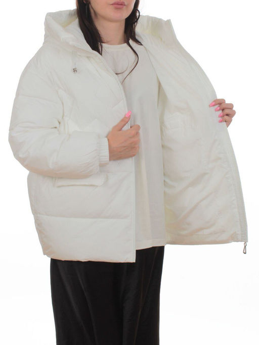 2309 WHITE Куртка зимняя женская (200 гр. холлофайбер)