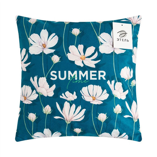 Наволочка декоративная Этель Summer 40х40 см, велюр, 100% п/э  фото 5