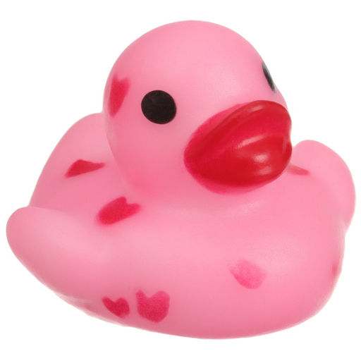 Резиновые игрушки для ванны «Уточки сердечки», в наборе 3 шт.