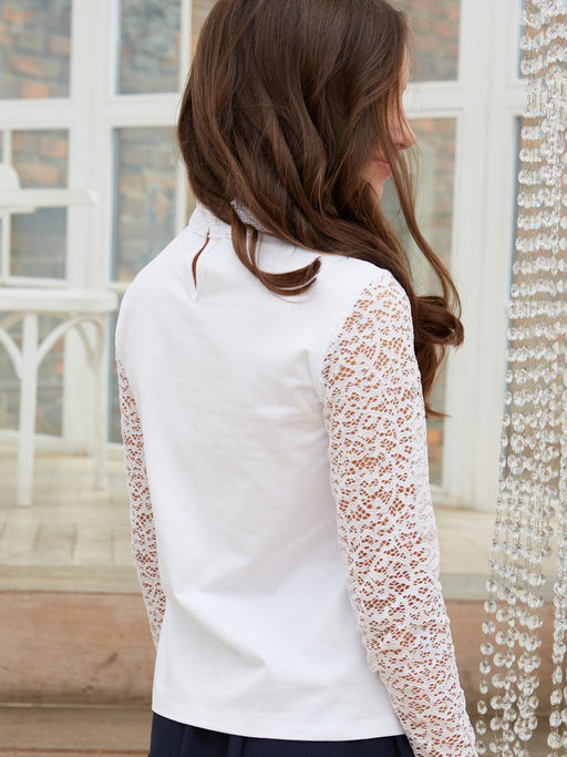 Блузка белый 202230530 - Nota bene фото 10