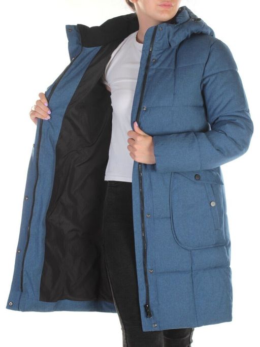 350 BLUE Пальто женское зимнее (200 гр. холлофайбера) - Fashion фото 9