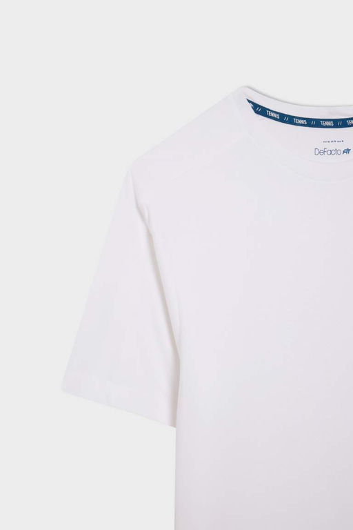 DeFactoFit Спортивная футболка стандартного кроя с круглым вырезом и принтом по бокам  фото 2