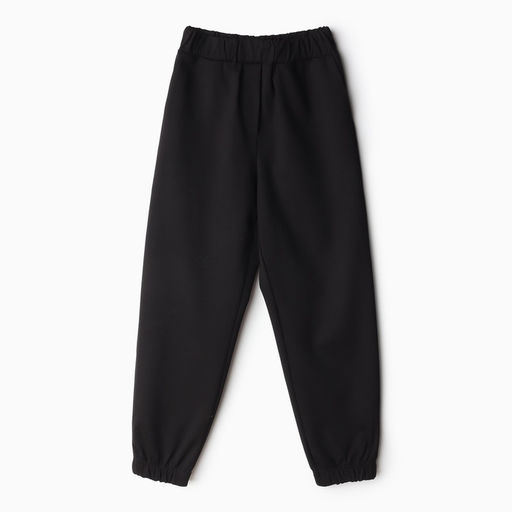 Брюки для девочки MINAKU: Casual Collection KIDS, чёрные, рост 128 см