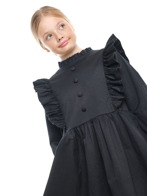 Платье черное нарядное для девочки 33-24251 черный - Mini maxi фото 27