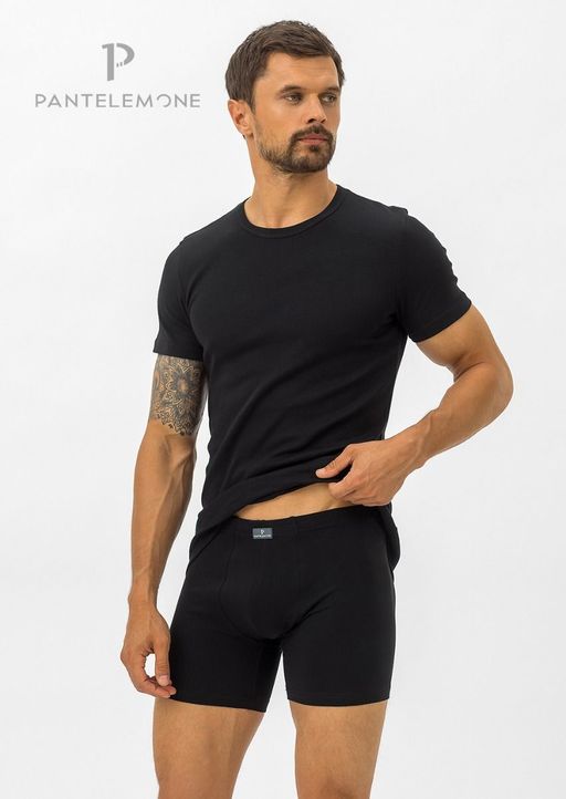 Футболка мужская MF-003 Черный - Pantelemone фото 3