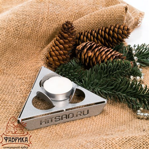 Подсвечник металлический на одну свечу 730-004 Белый