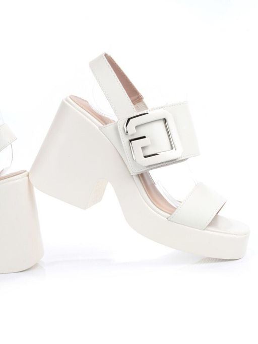 08-PEY330-1 LT. BEIGE Босоножки женские (натуральная кожа)