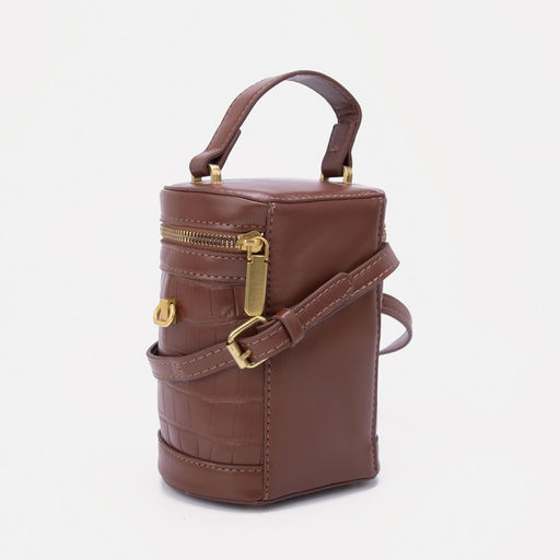 Кросс-боди на молнии, цвет коричневый - Simaland фото 2