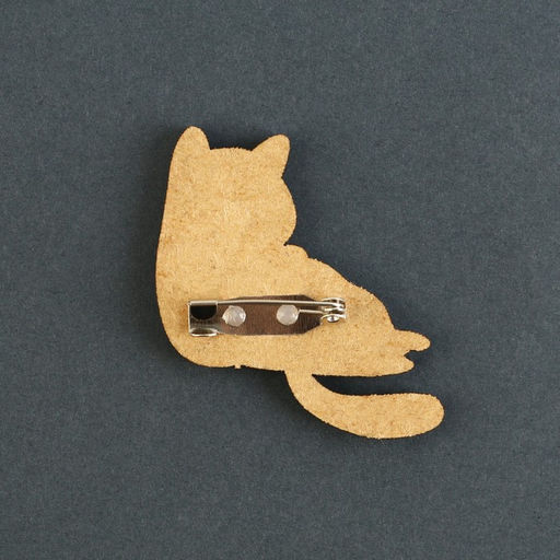 Цена за 2 шт. Значок деревянный Талисман на пофигизм, 4?3.7 см