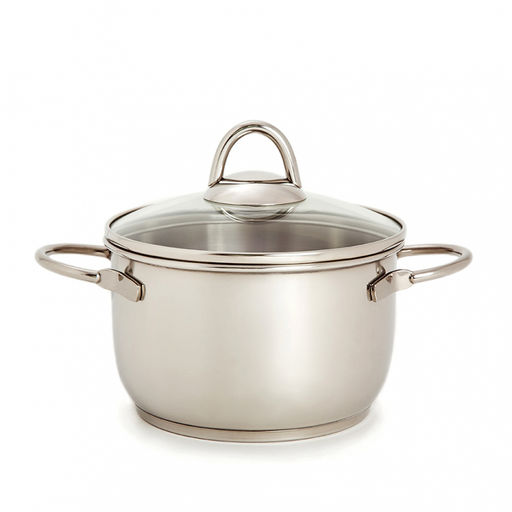 Кастрюля ЛЕГЕНДА 1,75л стекл.крышка сТРС-3 прут.ручки(160мм) арт.1с752, 3с115 Аша