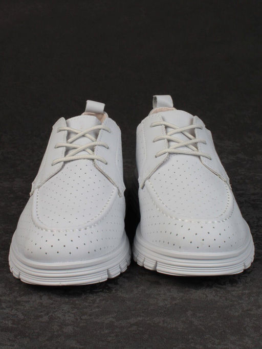 03-PDD161-5 GRAY/LT. BLUE Полуботинки женские (натуральная кожа) - Фабричный китай фото 7