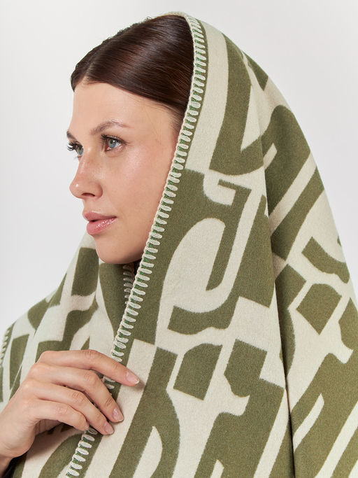 в СОСТАВЕ ШЕРСТЬ и КАШЕМИР Большой, мягкий, теплый однотонный двусторонний палантин. - Tantino фото 8