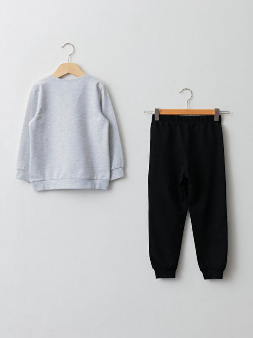 Bisiklet Yaka Bask?l? Uzun Kollu K?z ?ocuk Pijama Tak?m? - Waikiki фото 2