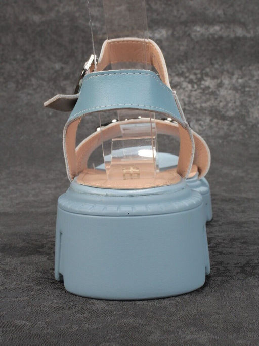 08-PEY182-5 LIGHT BLUE Босоножки женские (натуральная кожа)