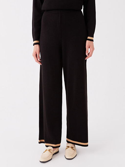 Beli Lastikli Geni? Pa?a Kad?n Triko Pantolon