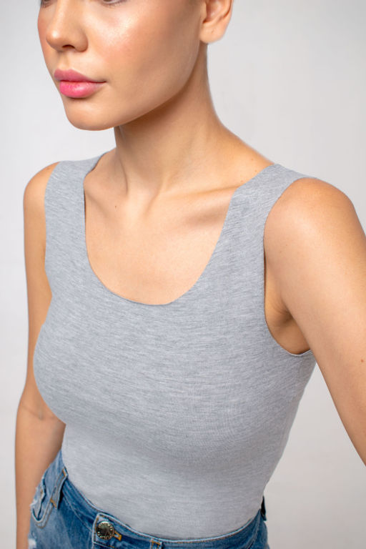 Арт. 3752/2 Майка женская 40-48 (5 шт) Цвет:серый меланж - Калинка фото 18