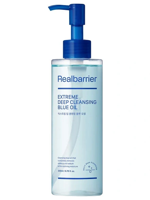 Real Barrier Extreme Deep Cleansing Blue Oil, 200ml/48 - Гидрофильное масло для чувствительной кожи