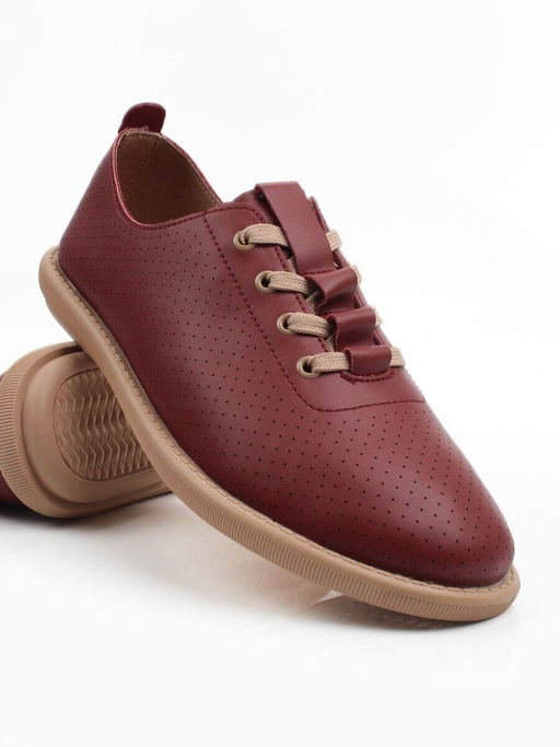 03-YH513-2 VINOUS Полуботинки летние женские (натуральная кожа) - Фабричный китай фото 11