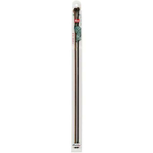 Спицы PRYM 223643 прямые Natural береза d 3.0 мм 40 см 2 шт с наконечником