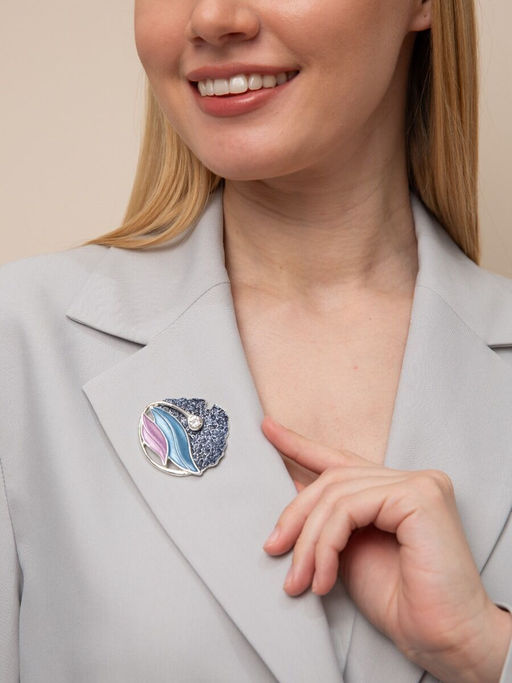 Брошь на магните абстрактной формы металлическая - Модные истории фото 6