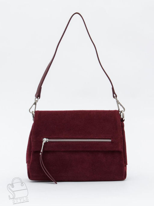 Сумка женская кожаная 8273-2PEF purple red Polina&Eiterou