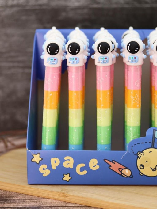 Разноцветные мелки "Happy astronaut", 6 в 1, rainbow