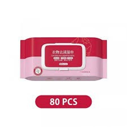 Влажные салфетки удаления пятен с одежды и обуви, 80шт