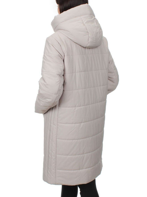 1073 LT. BEIGE Пальто зимнее облегченное женское (холлофайбер 150 гр.) - Fashion фото 6