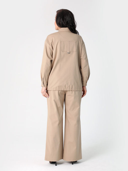 25230 Жакет бежевый - Dizzyway фото 3