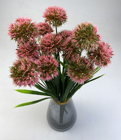 Декоративные растения, цвет розовый, 35см, 5 голов