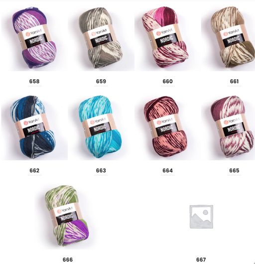 Цена за 3 мотков пряжи NORDIC